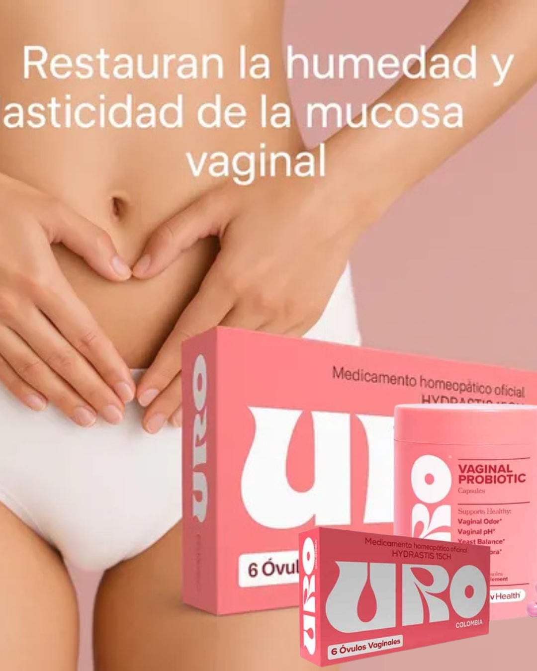 Salud Interna & Externa con Óvulos y capsulas Uro.