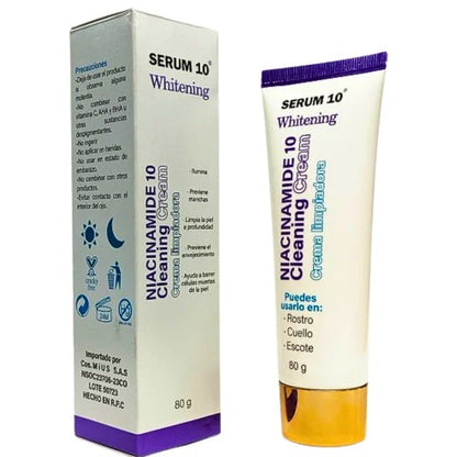 Niacinamida jabon y serum10 antiarrugas.